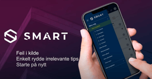 feil i kilde, enkelt rydde i irrelevante tips, starte på nytt